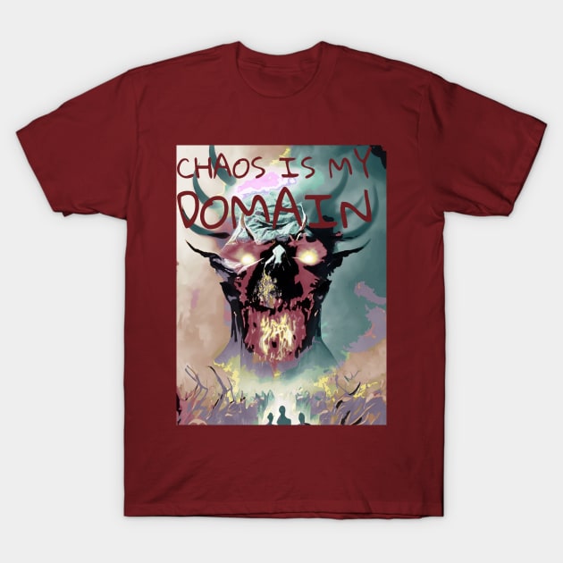 Fasbytes Horror Choas Is My Domain T-Shirt by FasBytes